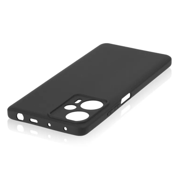 Чехол Brosco для POCO F5, матовый, чёрный